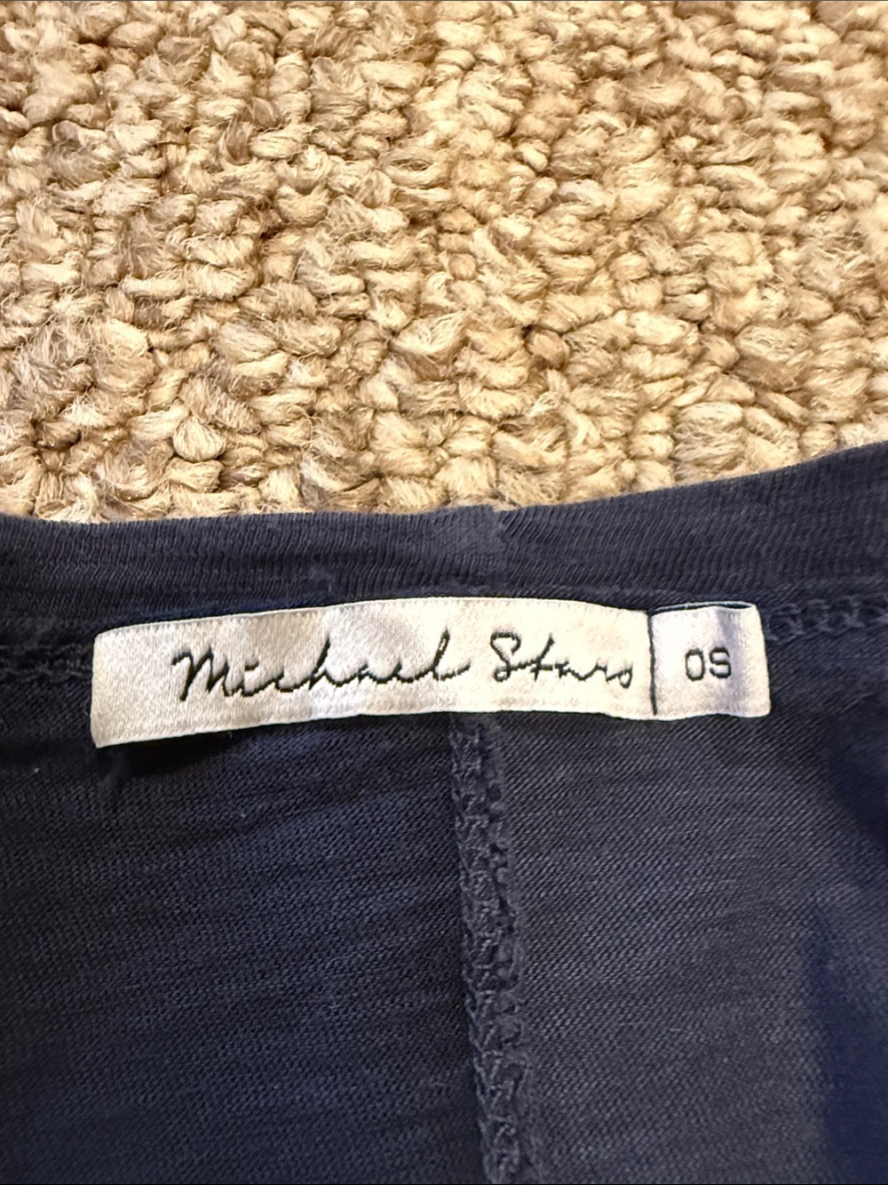 Michael Stars Classic Navy Crewneck Women’s Tee - Picture 2 of 2